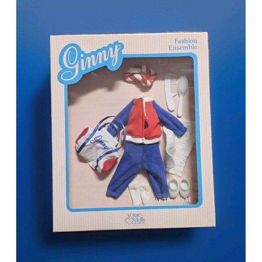 GINNY DOLL 🎀 Fashion Ensemble Outfit AT THE GYM Box 1988 71-9060 PATRIOTIC USA